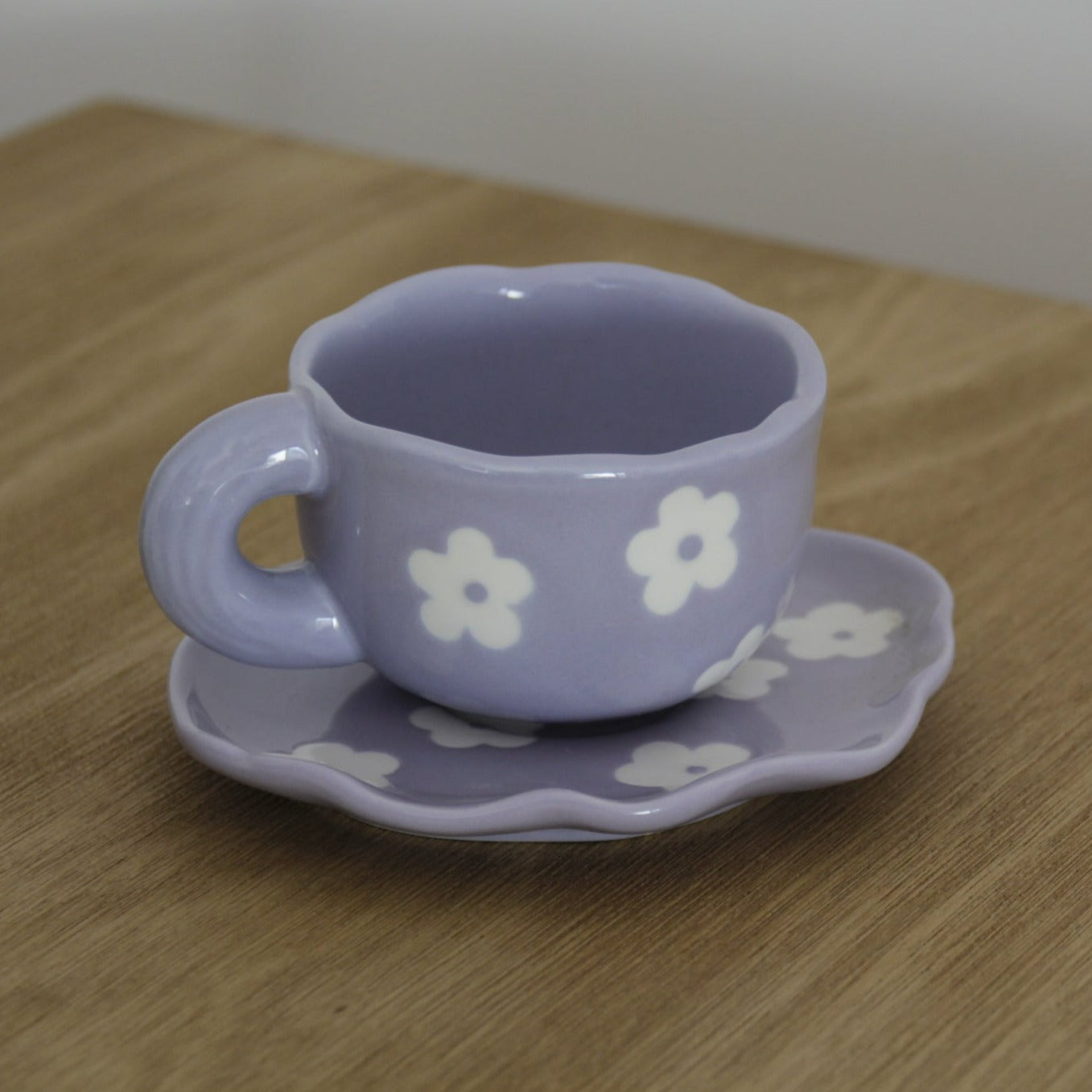 taza con platito lilac