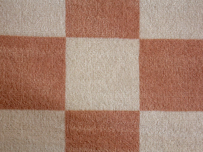 alfombra damera beige