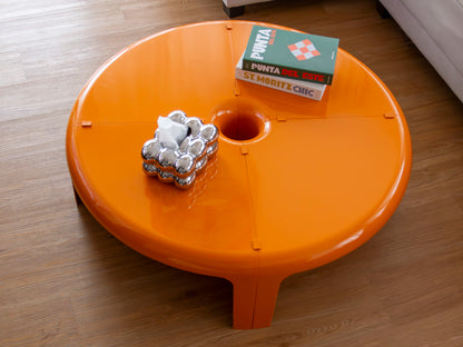 mesa living naranja